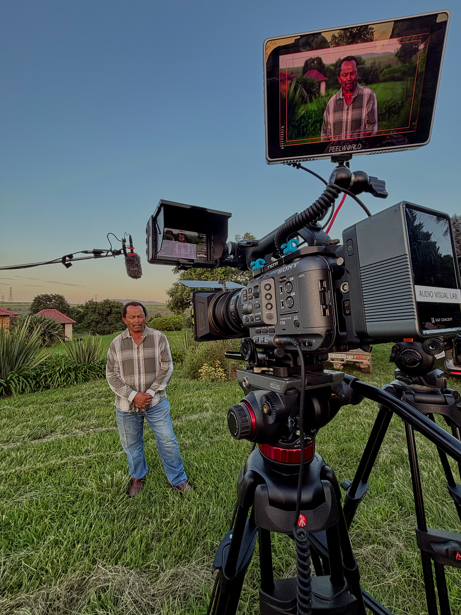 Live event broadcast production — golden hour