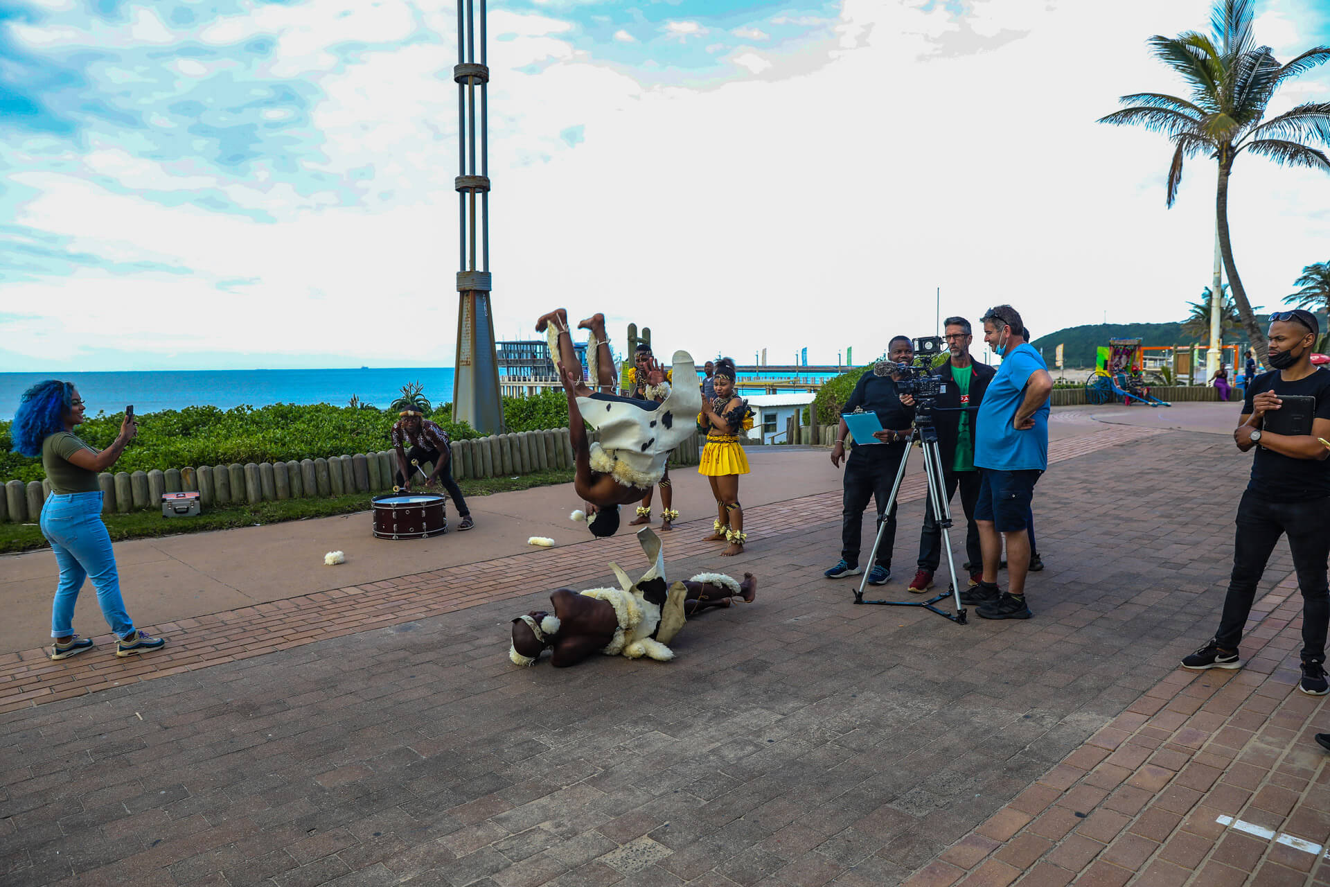 TV commercial production on Durban beachfront — Audio Visual Lab