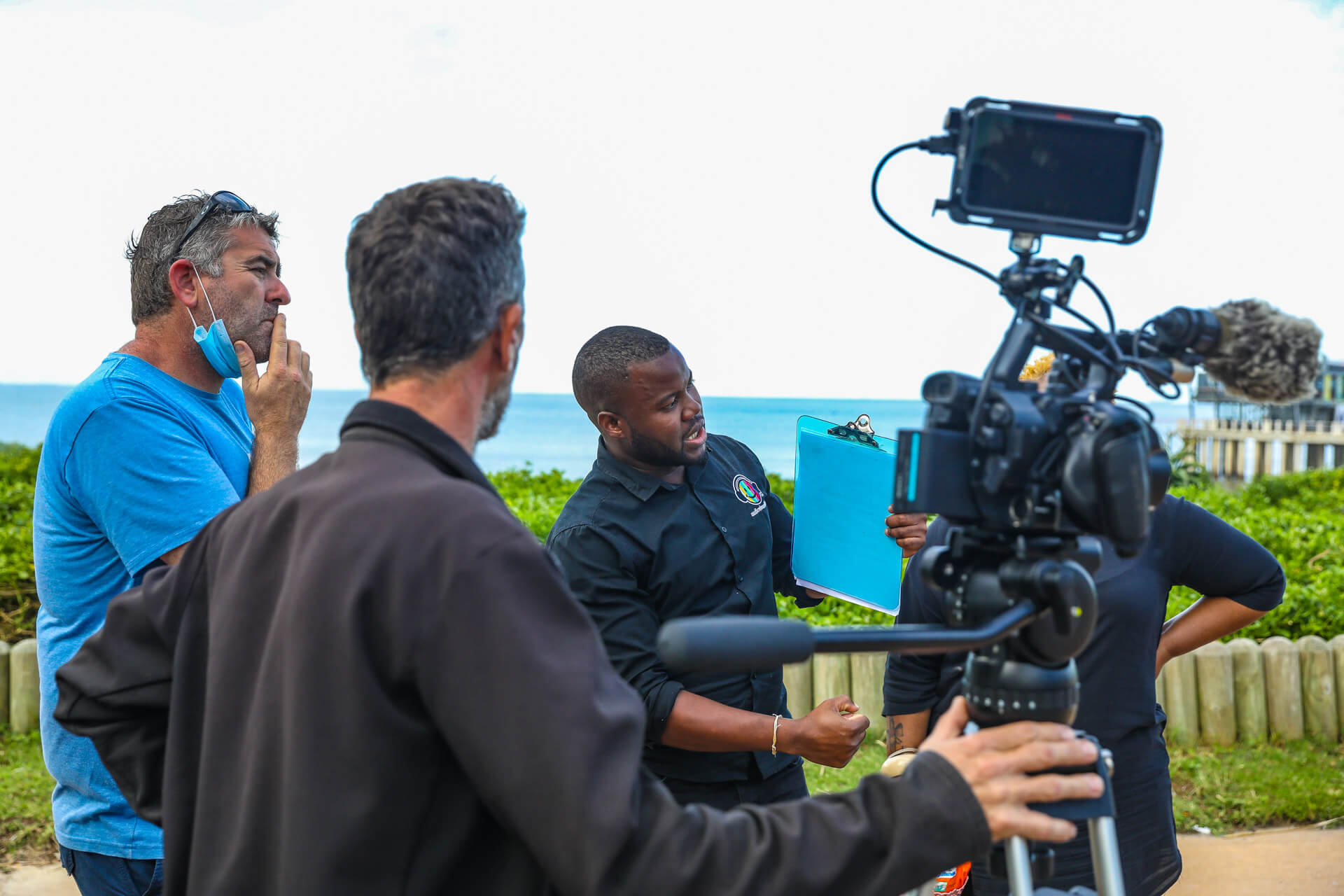 AVL crew on TV commercial set — Durban