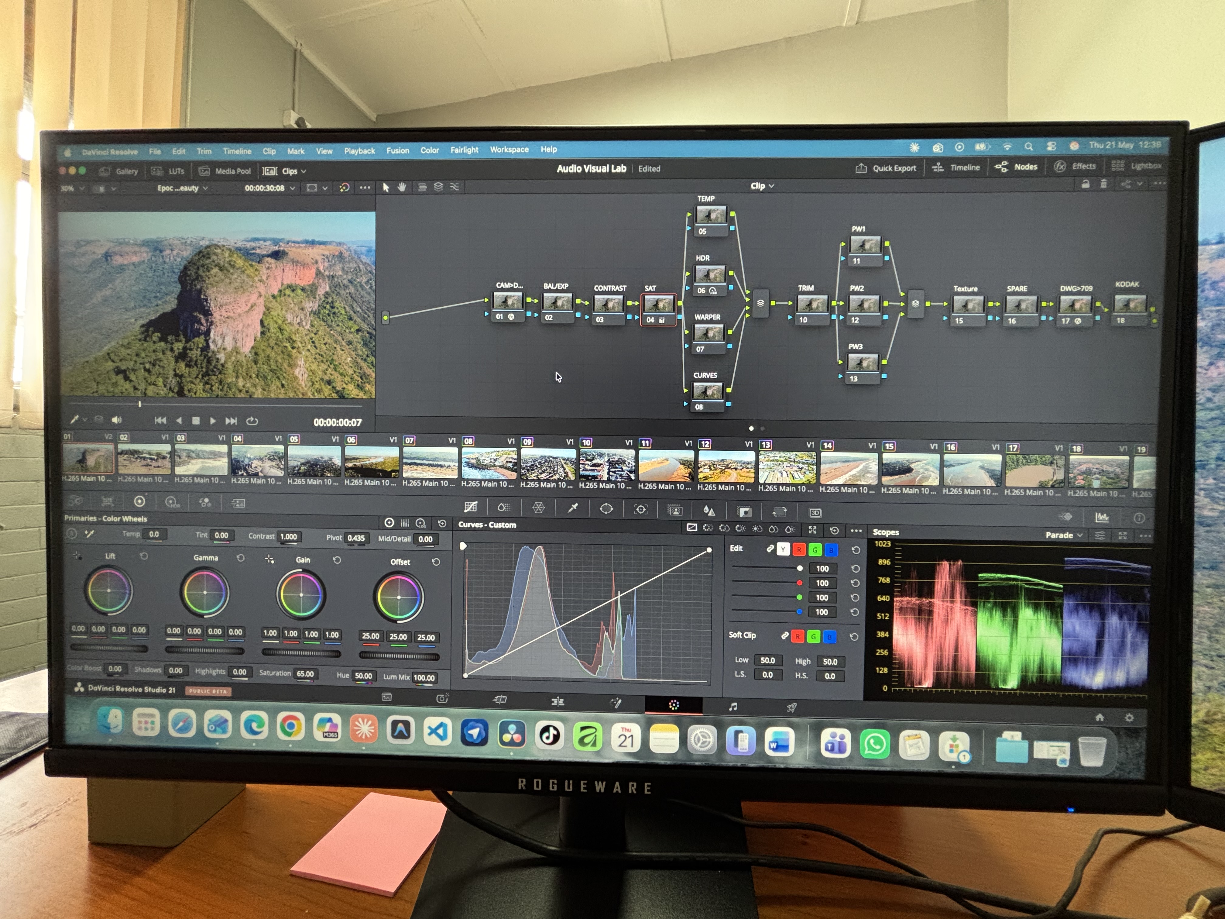 Video editing post-production suite — Audio Visual Lab Durban